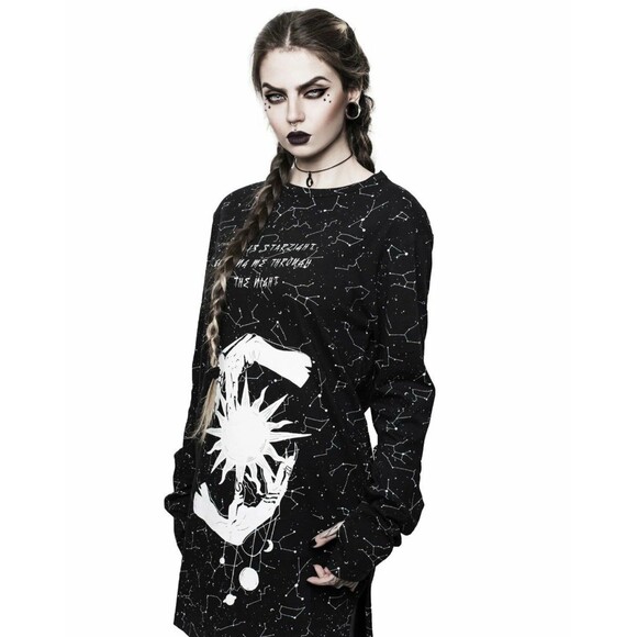 Rogue and Wolf Starlight Constellations Witch Gothic Long Sleeve T Shirt XXL - Picture 2 of 8